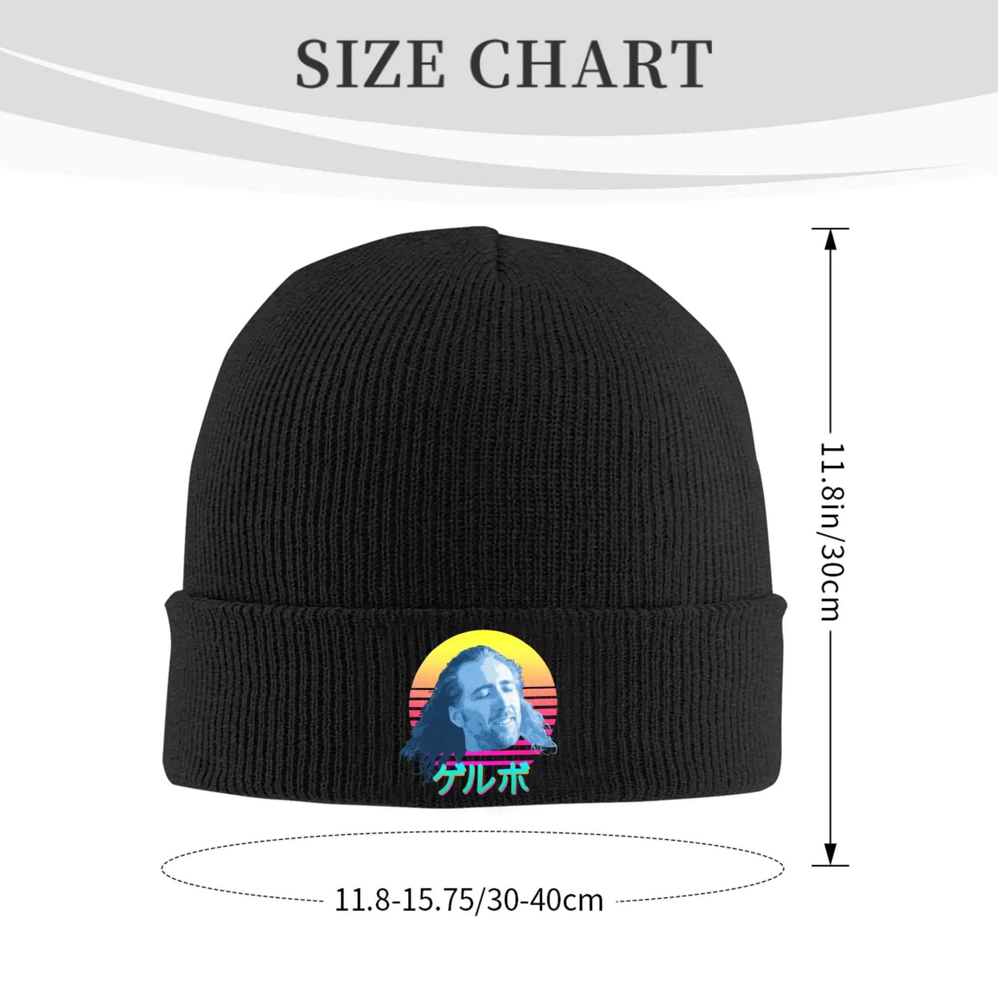 Nicolas Cage Hat Autumn Winter Skullies Beanies Warm Funny Meme Caps Men Women Acrylic Bonnet