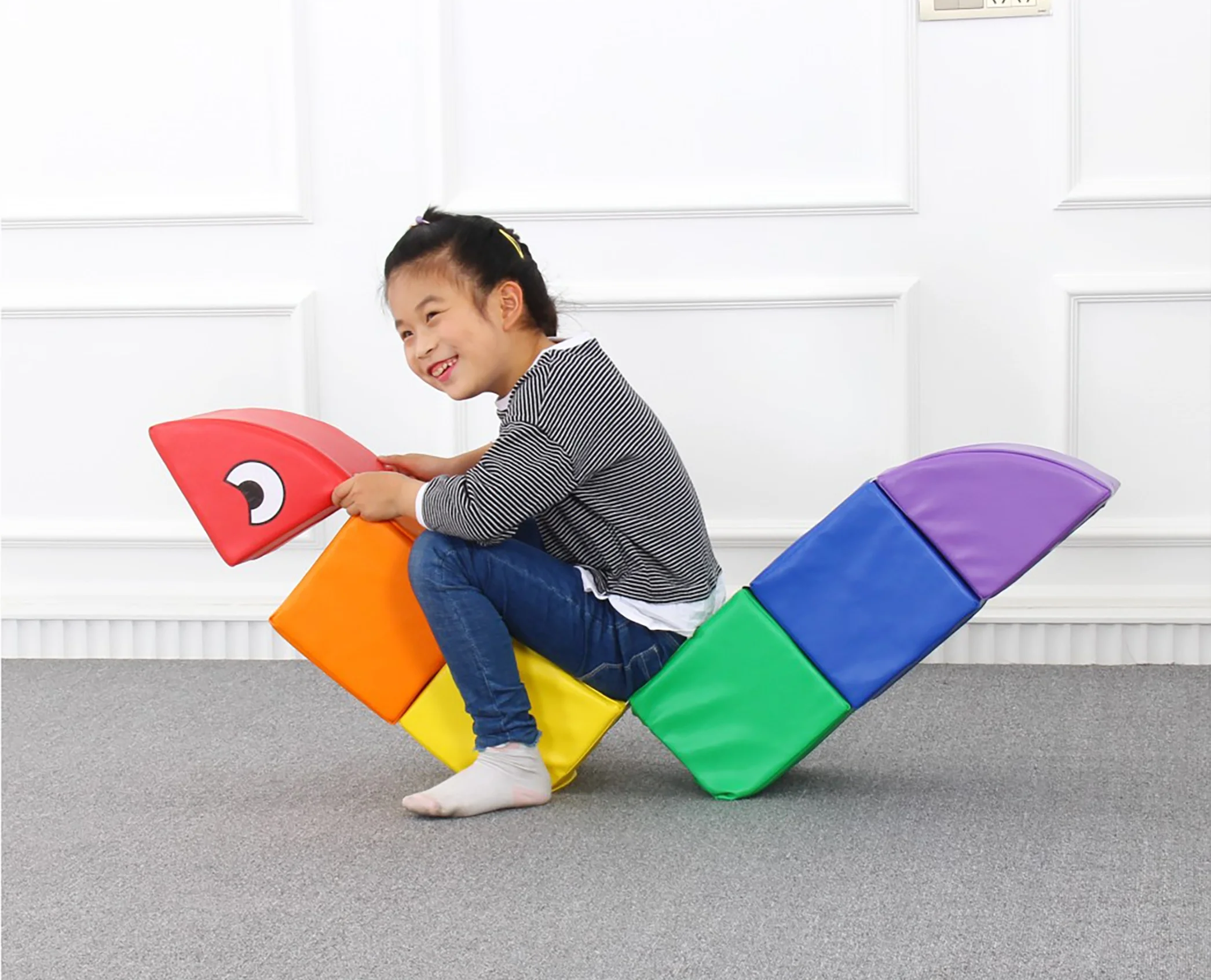 Moetry Indoor Playground Equipment Soft Balance Spinning Top for Kids Sensory Room Playhouse and Kindergarten Use