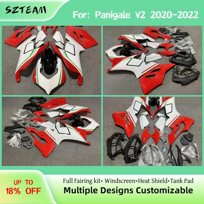 

Комплект обтекателей для DUCATI V2 2020-2024 Prime, литье под давлением из ABS, простая установка, облицовка кузова мотоцикла PRO-2