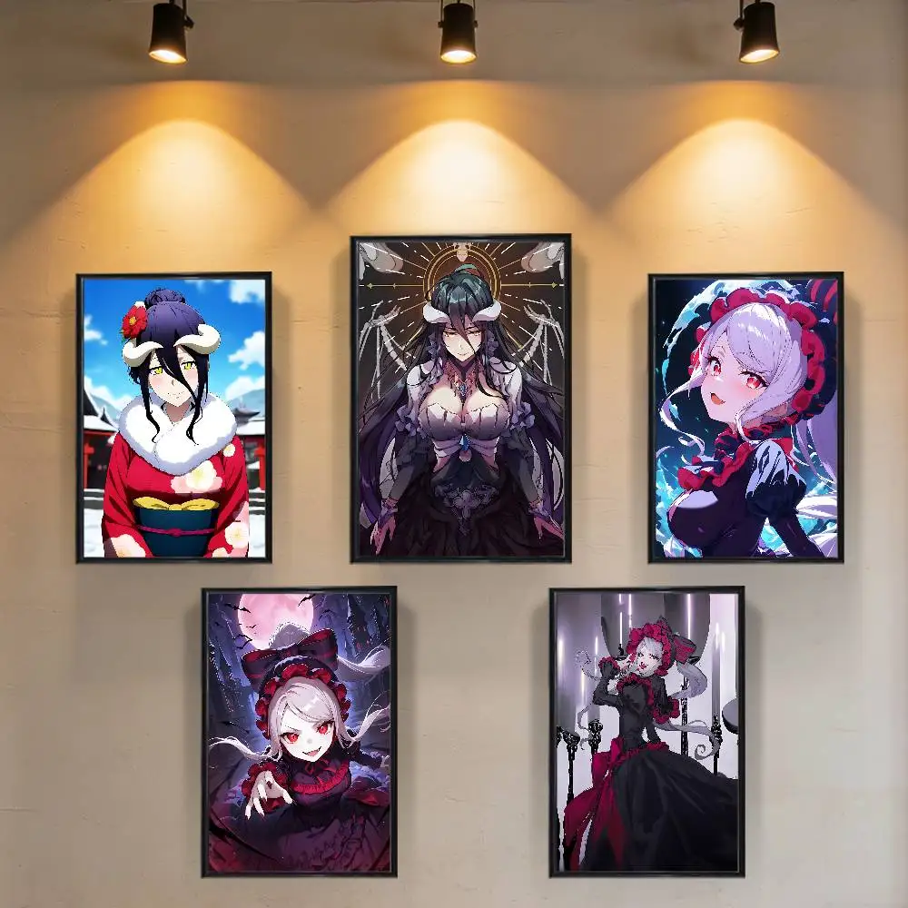 Shalltear Bloodfallen Albedo Overlord Poster Poster Paper Print Home Living Room Bedroom Entrance Bar Cafe Art Painting