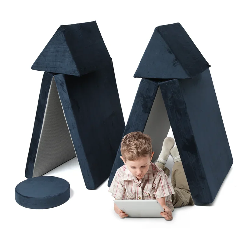 LIANDA S-036 DIY Safety Building Blocks Children Cushion Kids Cum Sofa Bed Foldable Play Couches Set Seat Chair Foam Couch
