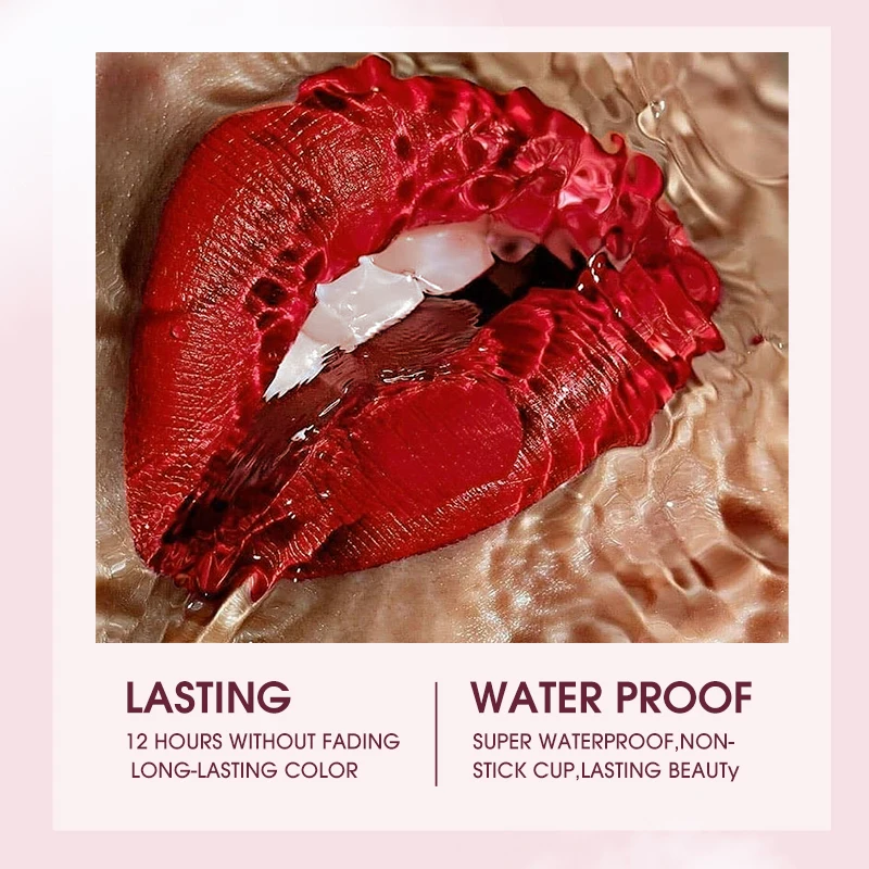 6+6 リップグロス リップライナー コンボ 汚れにくい、ベルベットのようなヌードシェード - 長持ちするリキッドリップグロス & 正確なライナー 12個セット マットM