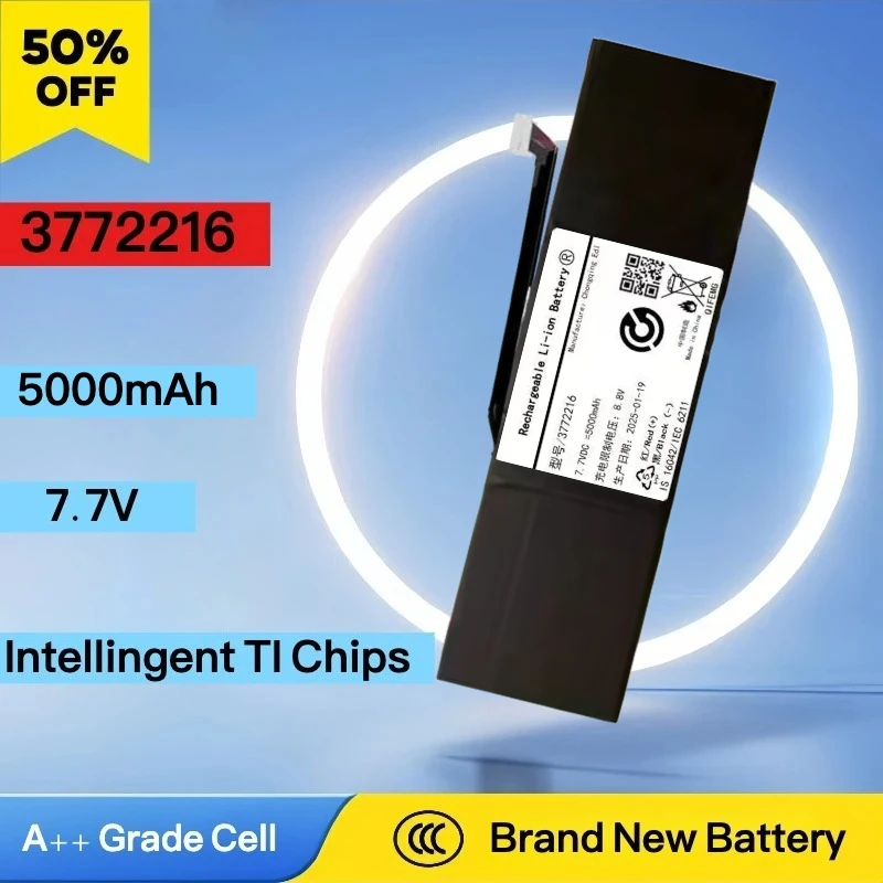 Brand New High-Capacity 5000mAh Laptop Battery for DERE T30 R16 Pro 3772216 Replacement Notebook Li-Polymer Batteries