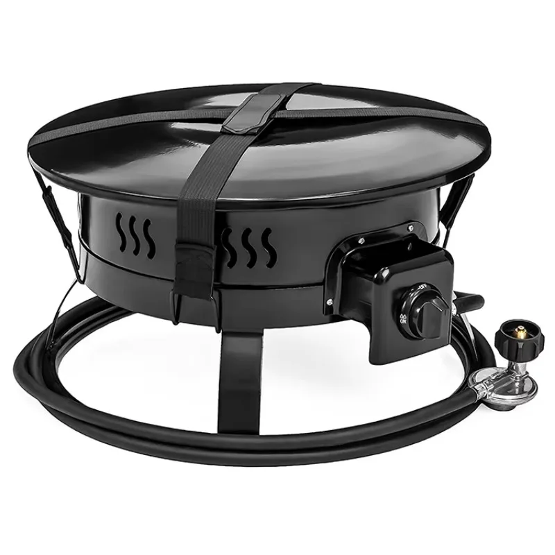 19 inch propane fire pit come with durable stainless steel burner Optional good ventilated  portable outdoor gas fire pit
