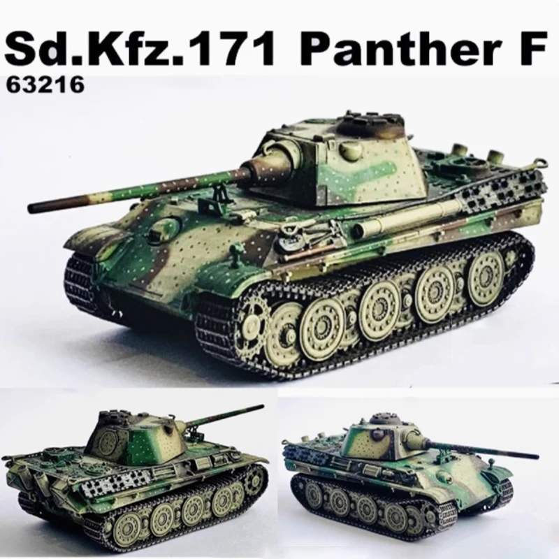 

63216 1/72 Scale Sd.Kfz.171 Panther F Tank Simulation Tracked Tank Model Static Display Collectible Toy Gift Souvenir Decoration