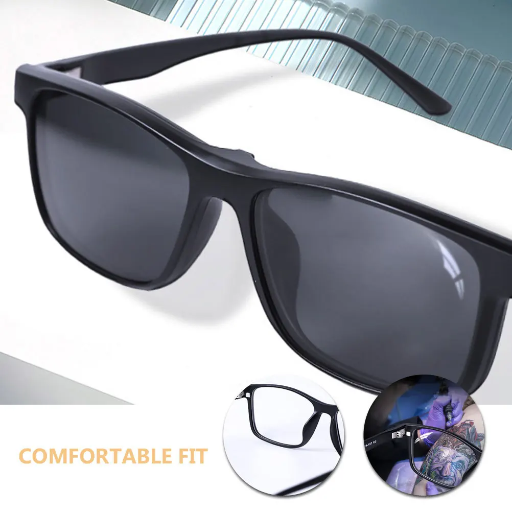 نظارات الوشم المغناطيسية القابلة لإعادة الاستخدام، نظارات واقية ABS خفيفة الوزن ومريحة للحماية من الأشعة فوق البنفسجية