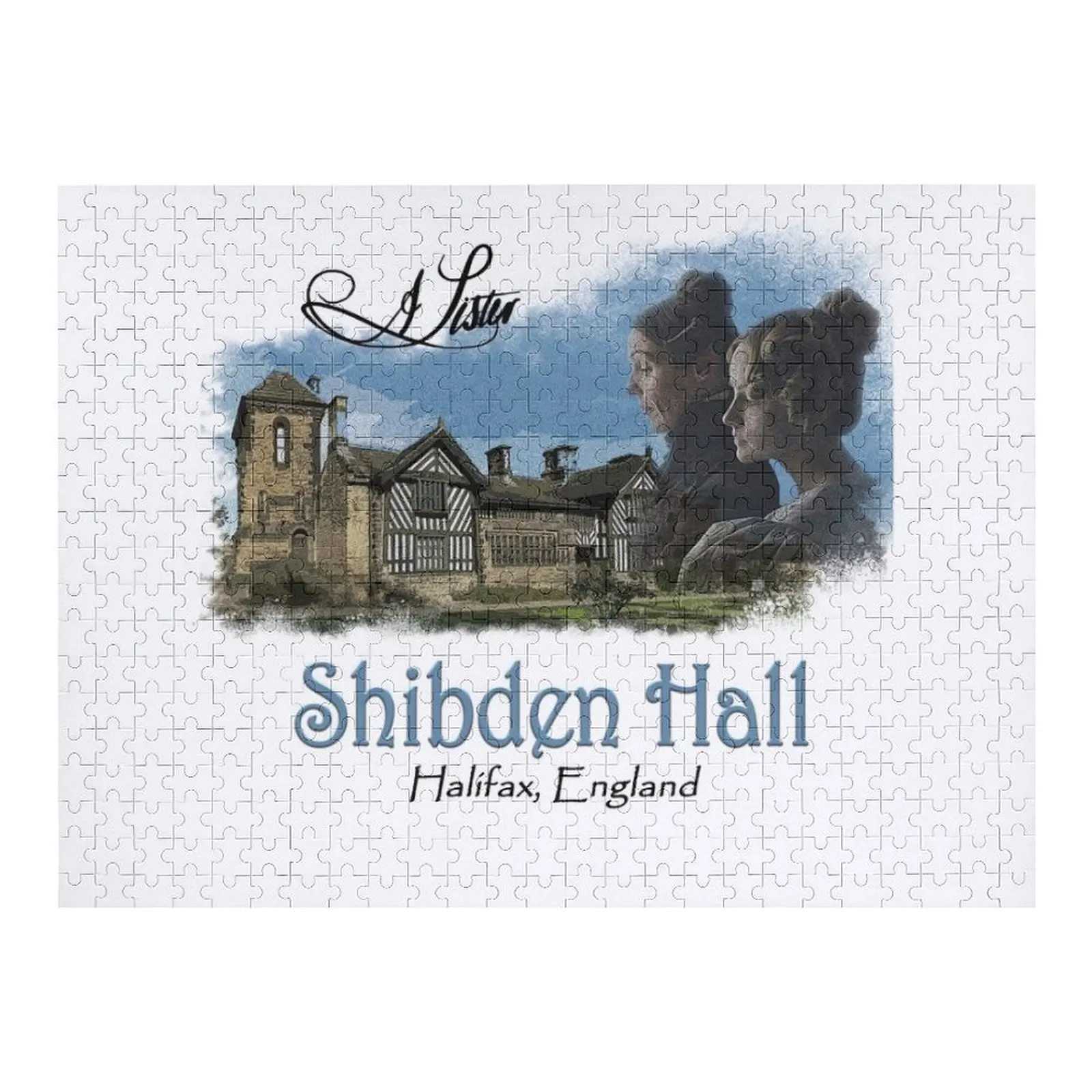 أحجية الصور المقطوعة لقاعة Shibden Hall مخصصة للأطفال على شكل حيوانات خشبية #1