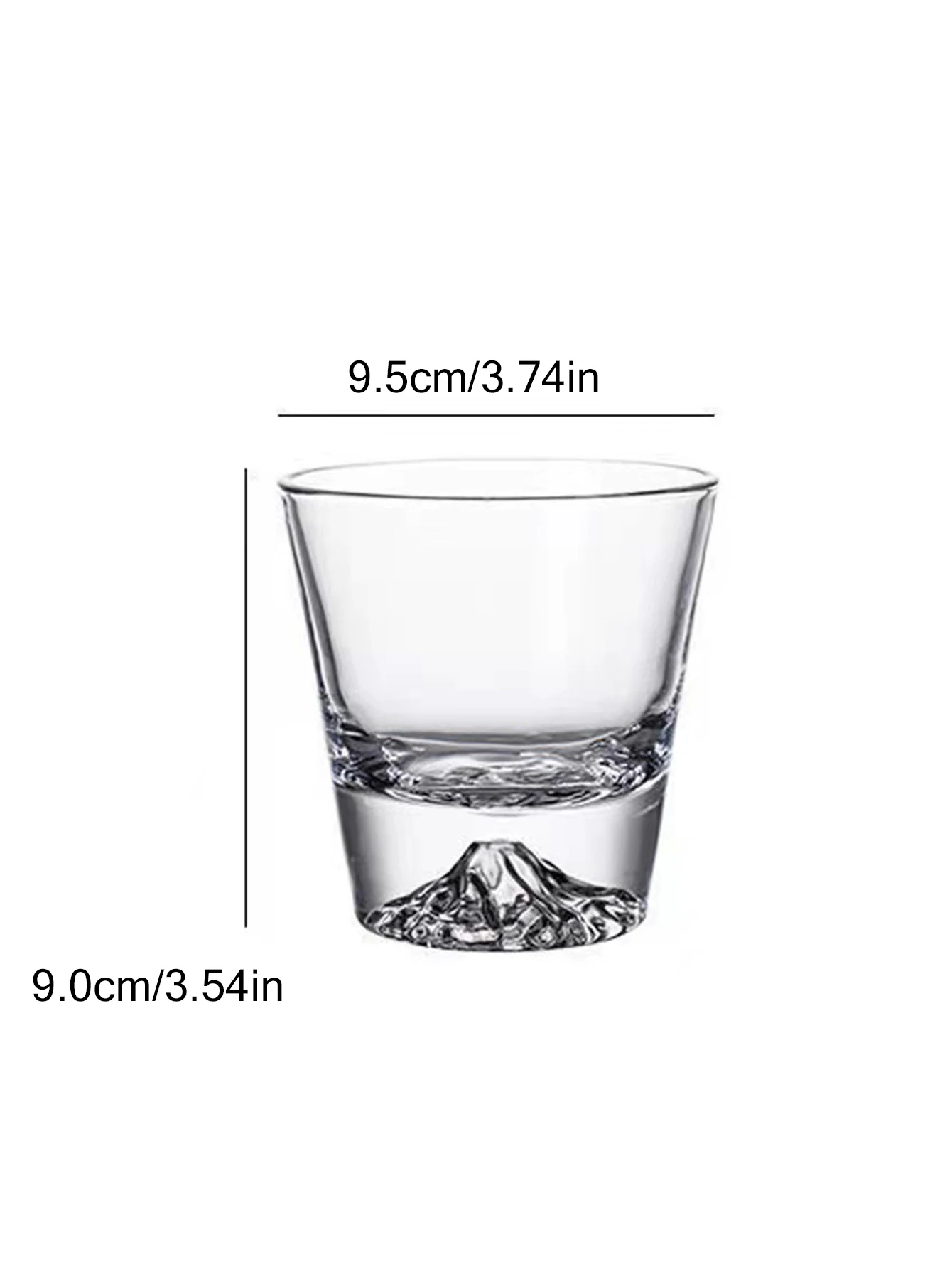 Japanese Style Fuji Mountain Glass Cup Fashioned Rock Glasses Heat-resistant Glass Water Cup Coffee Cup Red Wine Whiskey Glass