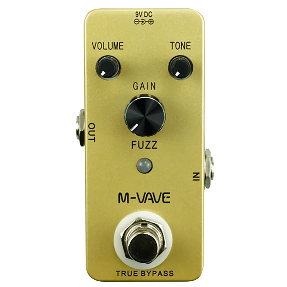 

M-VAVE FUZZ винтажная педаль для гитары с эффектами, корпус из цинкового сплава, педаль для электрической гитары True Bypass, аксессуары для гитары, запчасти