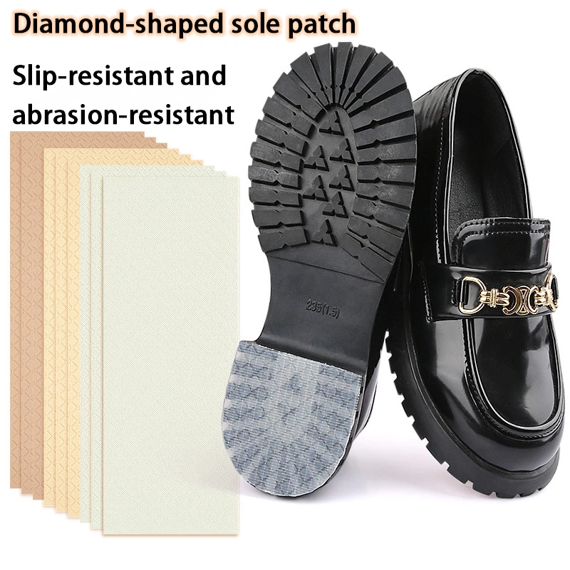 Sneakers and high heels Rubber Rubber Sole Repair Patches Self-adhesive Anti-Slip and Wear-Resistant Shoe Pads 2Pcs