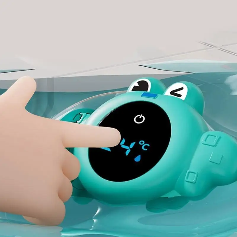 مقياس درجة حرارة مدمج مناسب للسفر مع تنبيهات LED للمياه الساخنة الباردة 4XBC #3