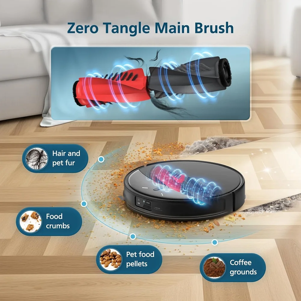 

ABGP-22PCS Основные боковые щетки HEPA-фильтры Швабра Тканевые мешки для пыли для деталей пылесоса Roborock Saros 10R/G20S Ultra