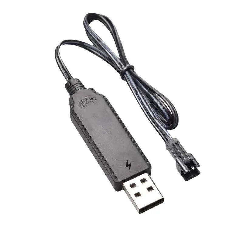 RC Usb Charger Cable For 3.7V Lithium Battery Charger SM-2P Charging Cable Car Aircraft Helicopter Toys Accessories