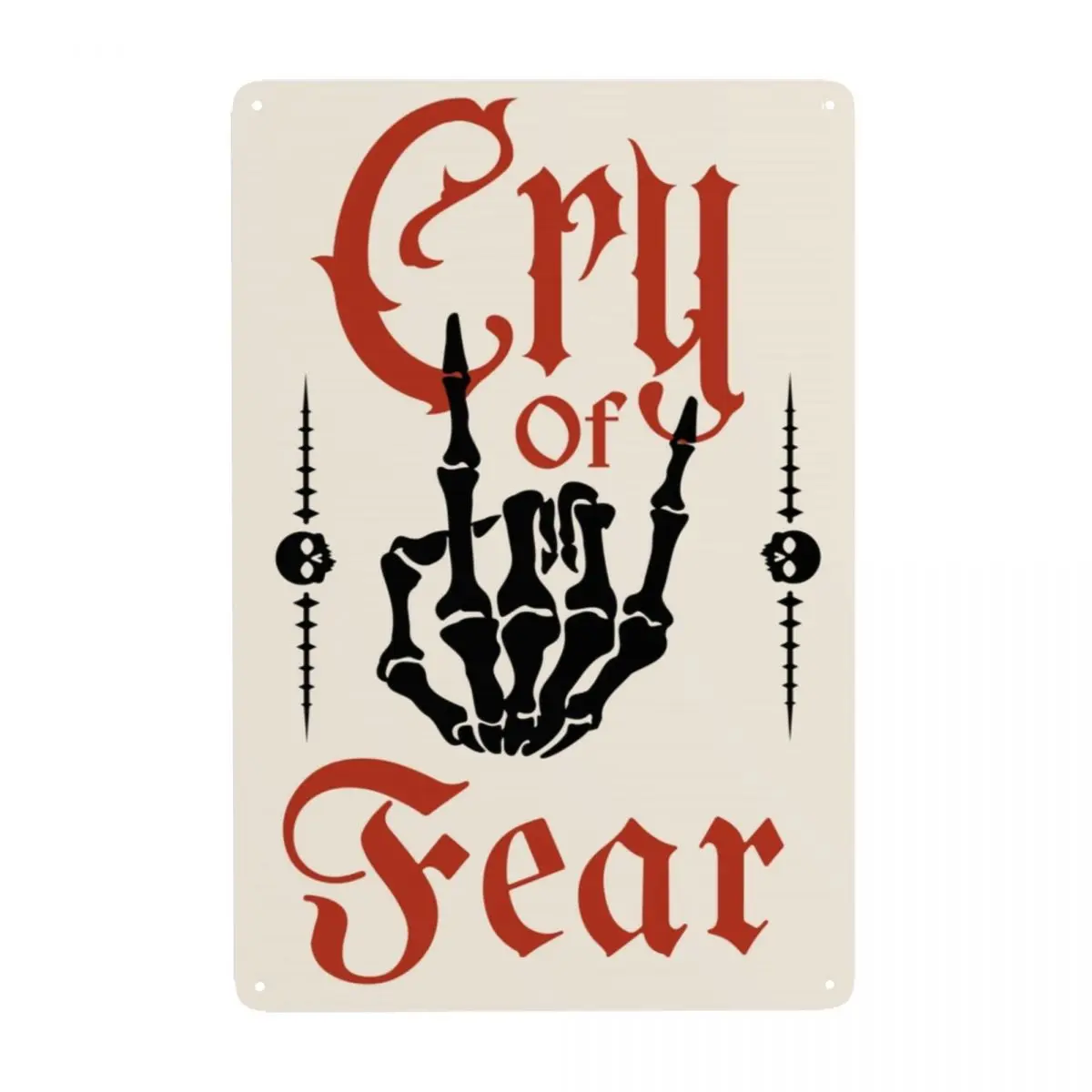 Swedish Horror Game Cry Of Fear Signs Custom Retro Metal Plaque for Pub Cafe Yard Man Cave Bar Home Decor