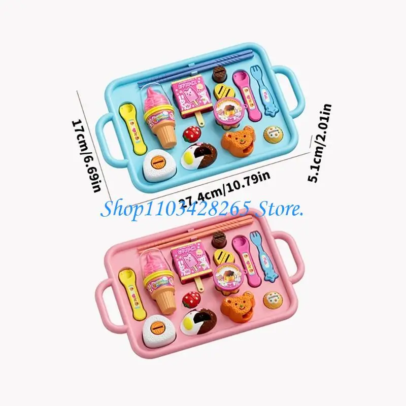 مجموعة طعام تظاهرية بلاستيكية واقعية للعب الأدوار وأنشطة التعلم التفاعلية G2TE #6