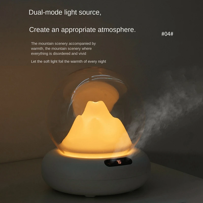 Diffusore di oli essenziali per aromaterapia ad alto Volume da 2 litri con luce d'atmosfera per la casa della camera da letto