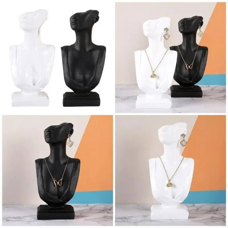

Elegant Neck Model Display Stand Necklace Display Stand Earrings Display Stand