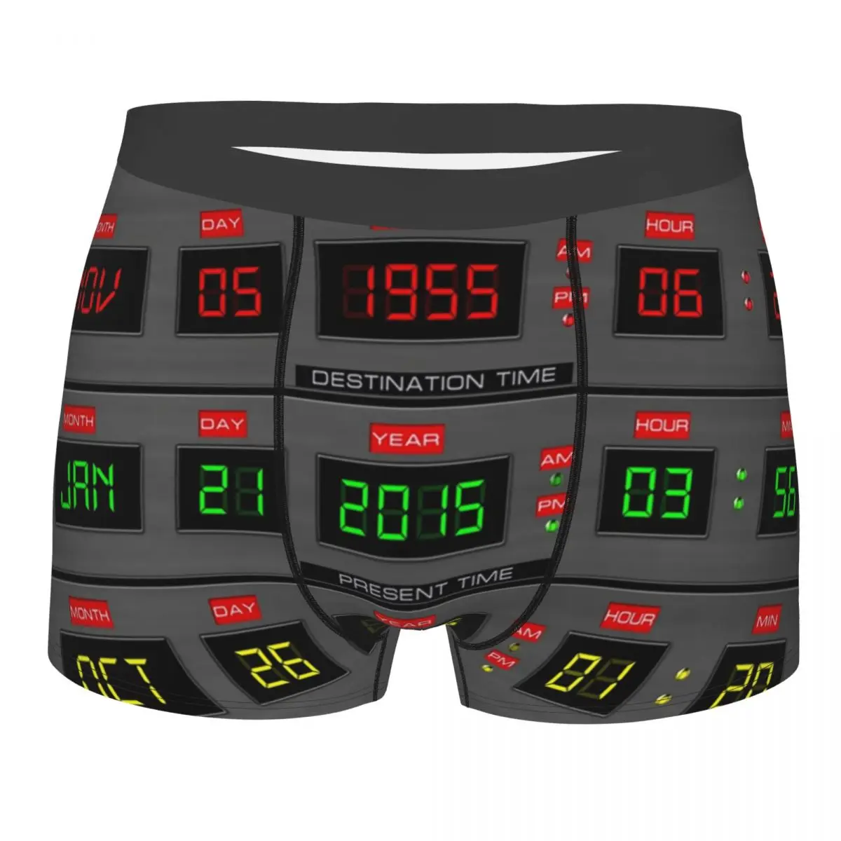 Back To The Future Underwear Men Sexy Printed Customized 1980s Great Scott The Time Machine Boxer Shorts Panties