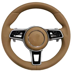 Cusotomized Steering Wheel with Leather and Carbon Fiber Directly Install for Sports and Rally Size 42*42*17CM Auto Accessories