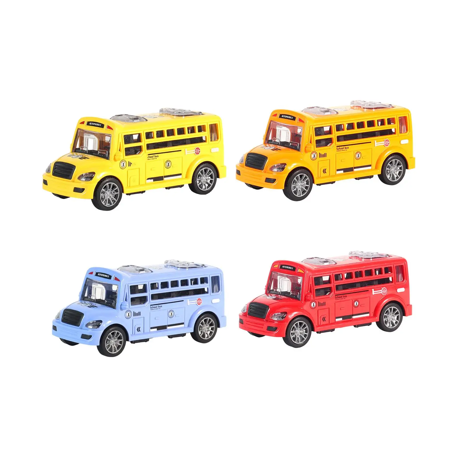 Bus jouet enfants voiture jouet porte ouvrable enfants cadeau retirer voiture inertie voiture véhicules pour adolescents enfants préscolaire garçons filles cadeau