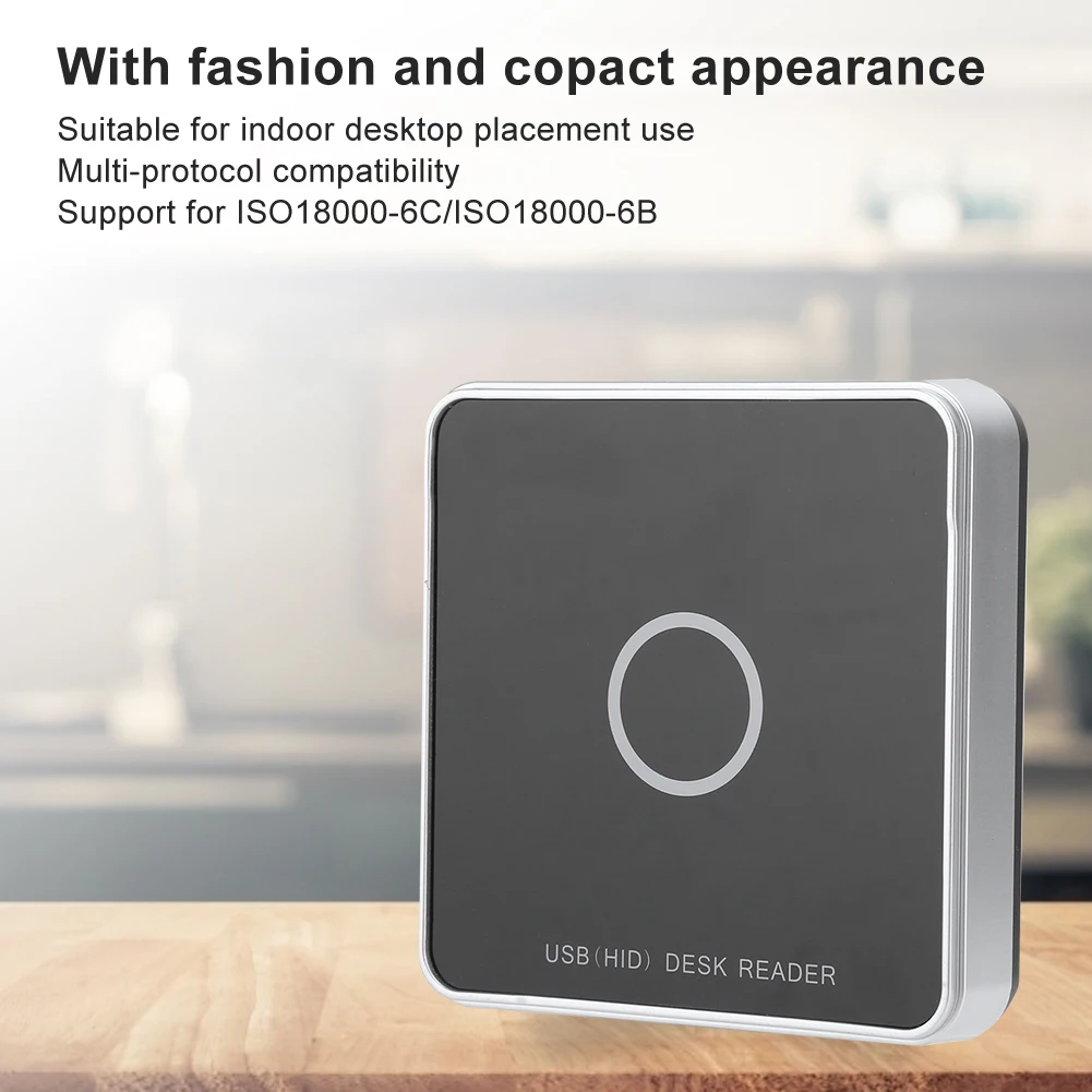Desktop Reader Desktop Card Reader Desktop Reader Writer UHF RFID Card Issuer 915MHZ Non‑Contact Electronic Tag Access Control