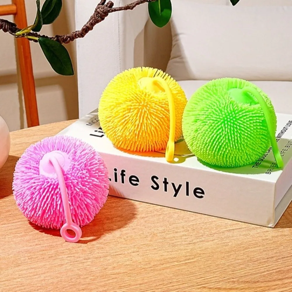 Venting Random Color Spiky Stress Ball Soft TPR Light Up Toy Stress Relief Stress Relief Toy for Adults