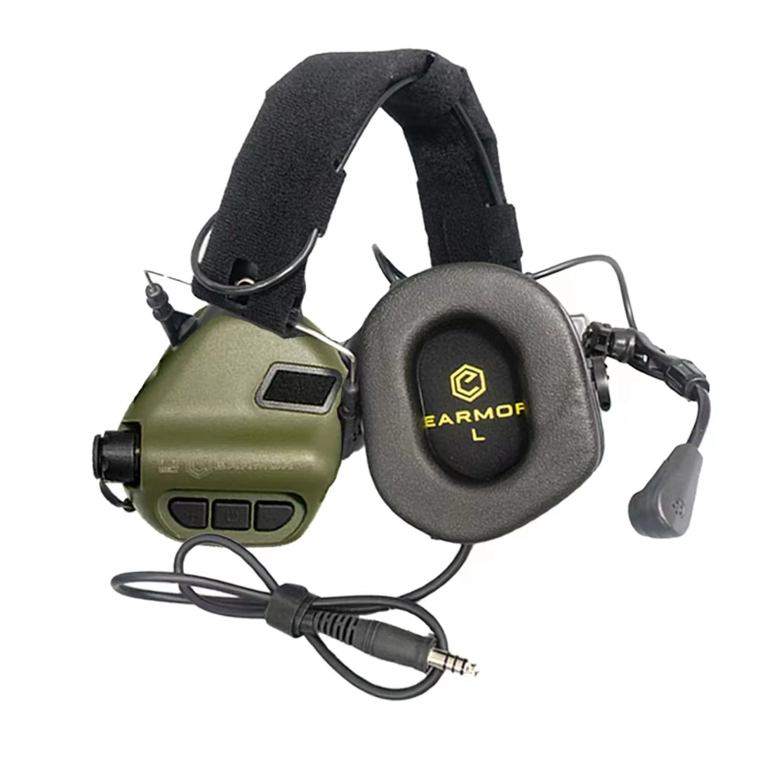 EARMOR Tactical Headset M32 MOD4 Hunting & Shooting Earmuffs with Microphone, Sound Amplification,NRR 22dB，multicolor