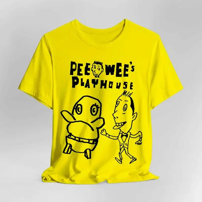 caricature Pee Wee Herman yellow T shirt All sizes S to 45Xl XB550