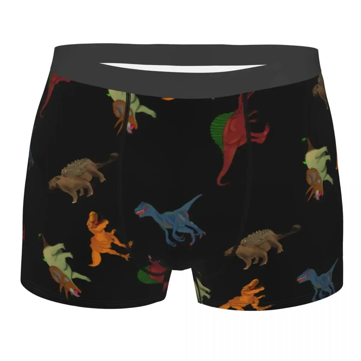 

Men's Black Dinosaur Boxer Shorts Panties Breathable Underwear Male Novelty Plus Size Underpants