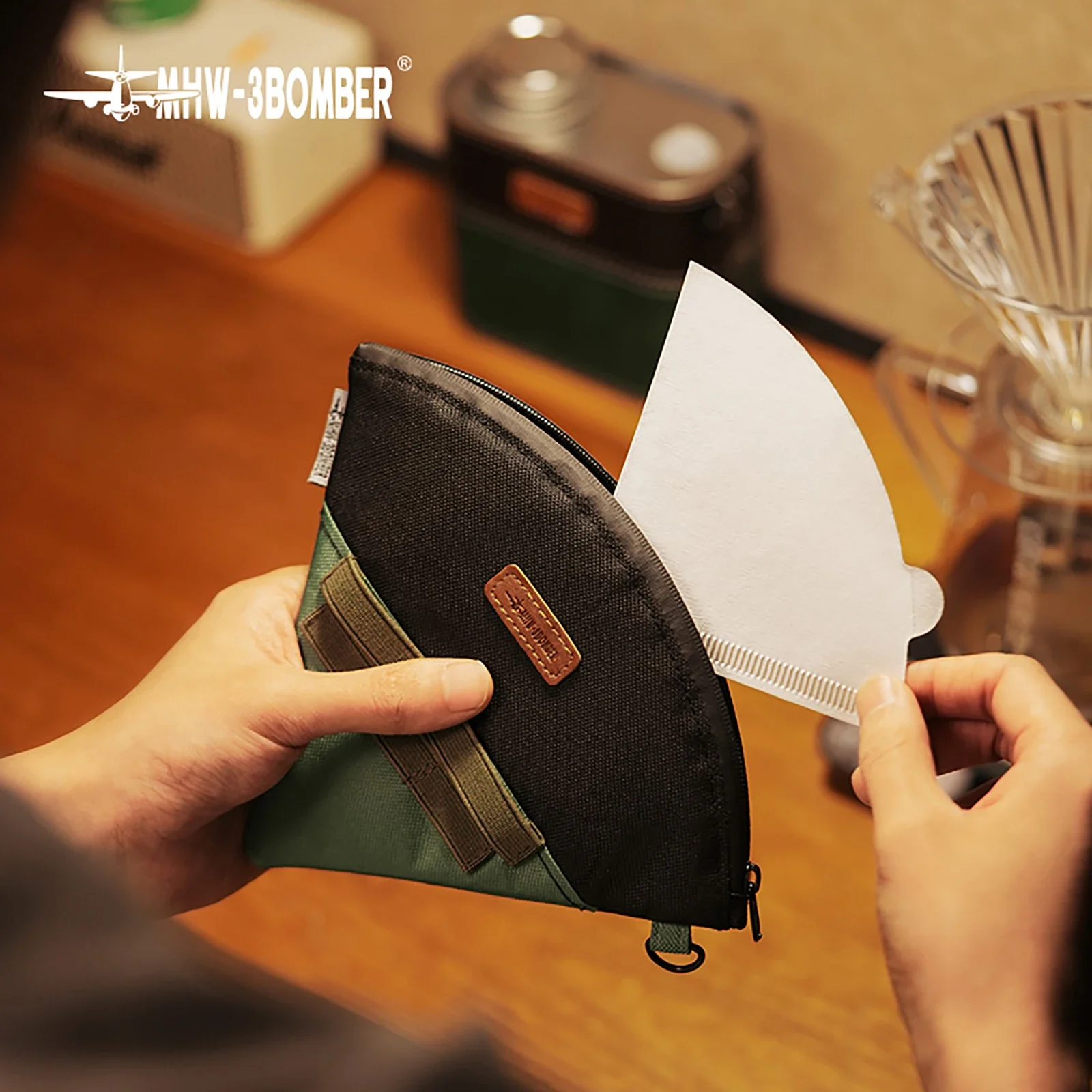 MHW 3BOMBER الفول علبة محكمة الغلق 600 مللي مع صمام الهواء المعدني مختومة القهوة ورق فلتر حقيبة المحمولة رحلة التخييم أدوات مطبخ #4