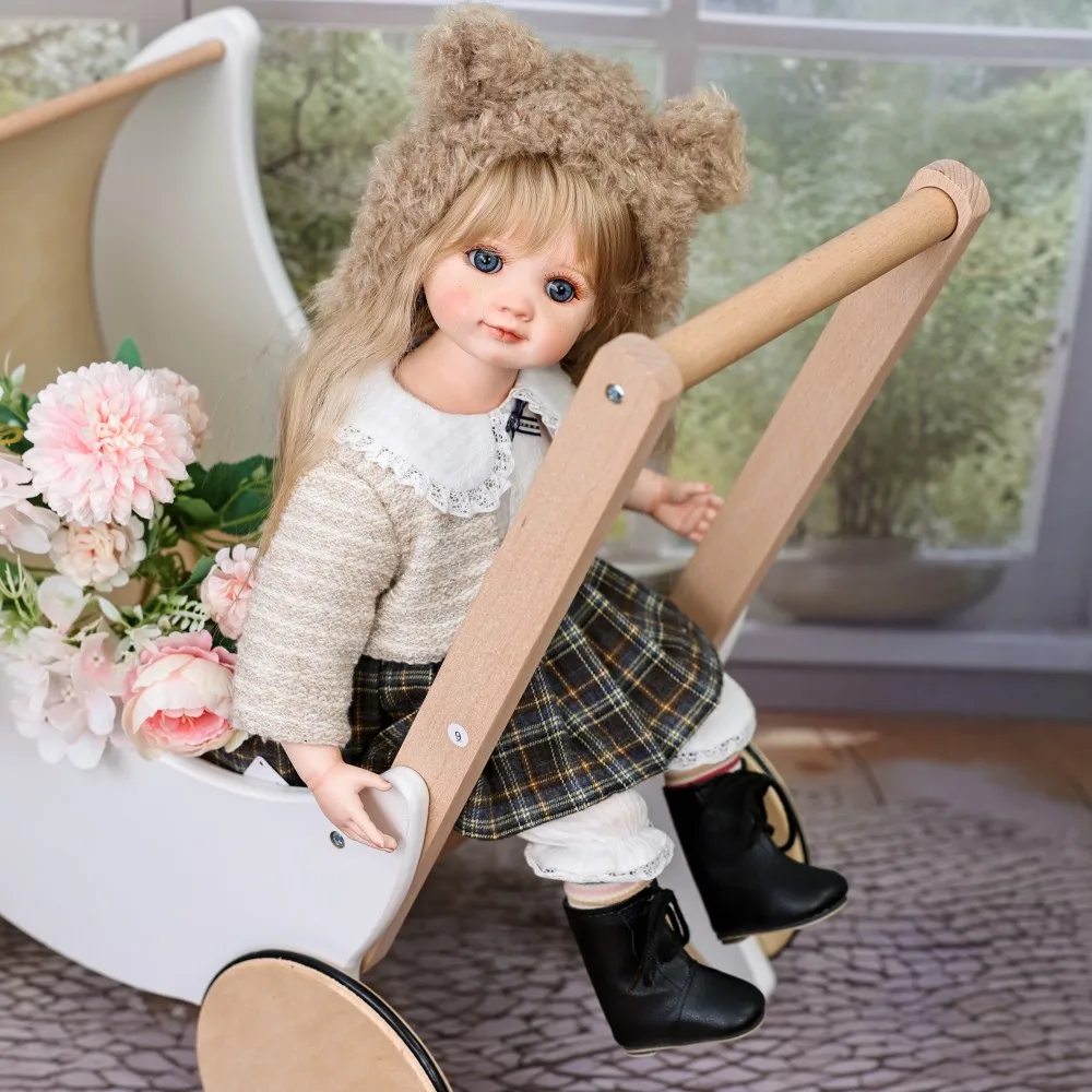 

16 inch Cloveray Original Realistic Porcelain Doll Kawaii Countryside Style Doll Ceramic Cloth Body Birthday Gift Handmade Art
