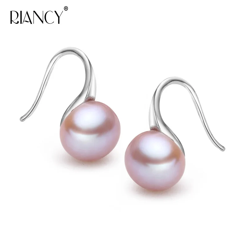 Fashion Pearl Earrings High Luster Pearl Jewelry Classic 925 Silver Earrings For Women Party Wedding Earrings