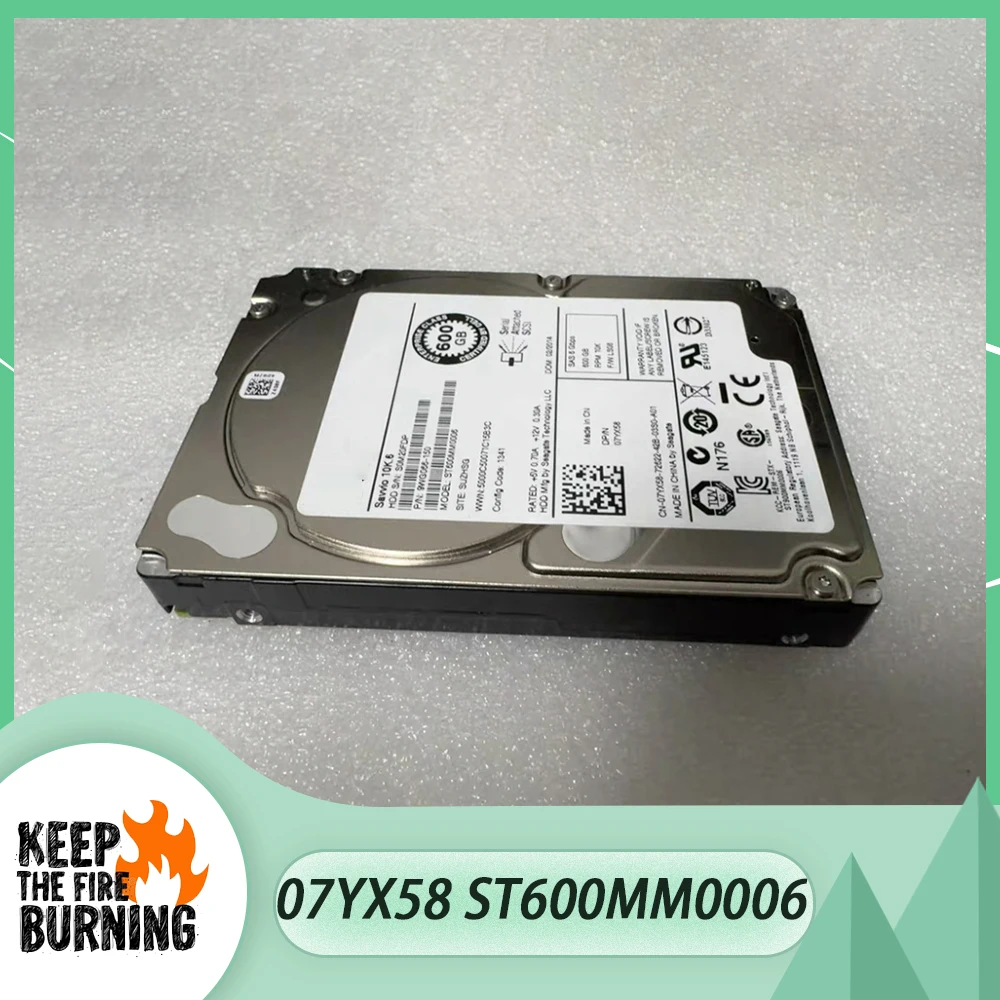 

For Dell 07YX58 600G 10K 6GB HDD 2.5'' ST600MM0006 Server Hard Disk