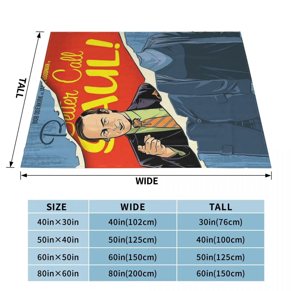 Better Call Saul Goodman TV Movie Blankets Soft Warm Flannel Throw Blanket Bedspread for Bed Livingroom Picnic Travel Home Couch