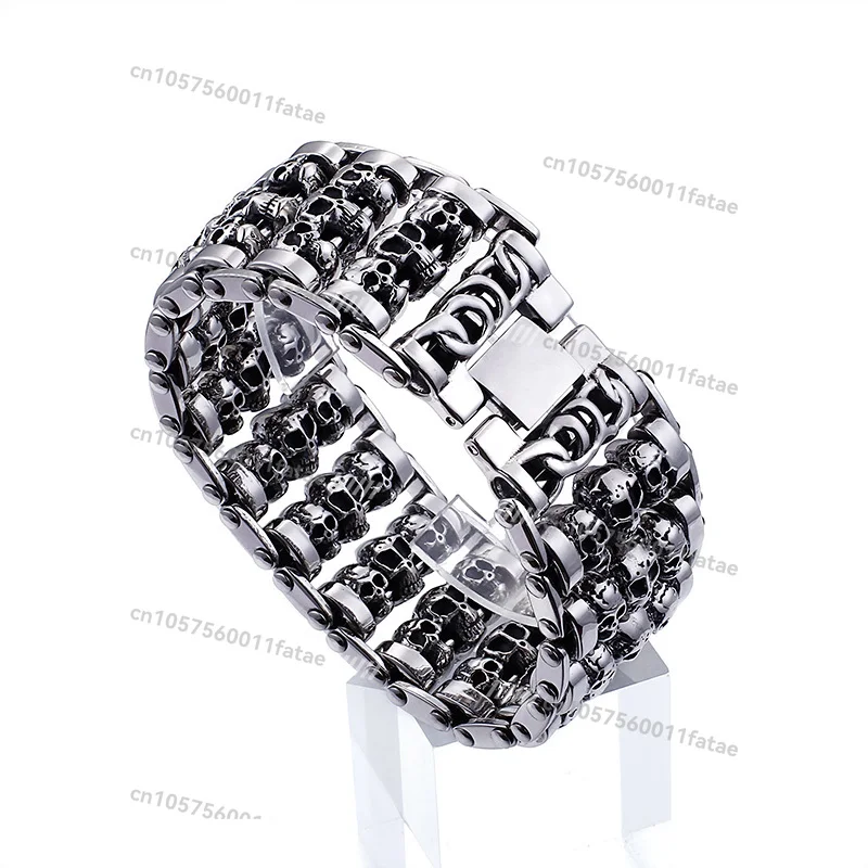 

Bracelet Men's Trend Retro Thick Fashion Accessories Punk Style Simple and Generous Titanium Steel Men's Wrist Jewelry