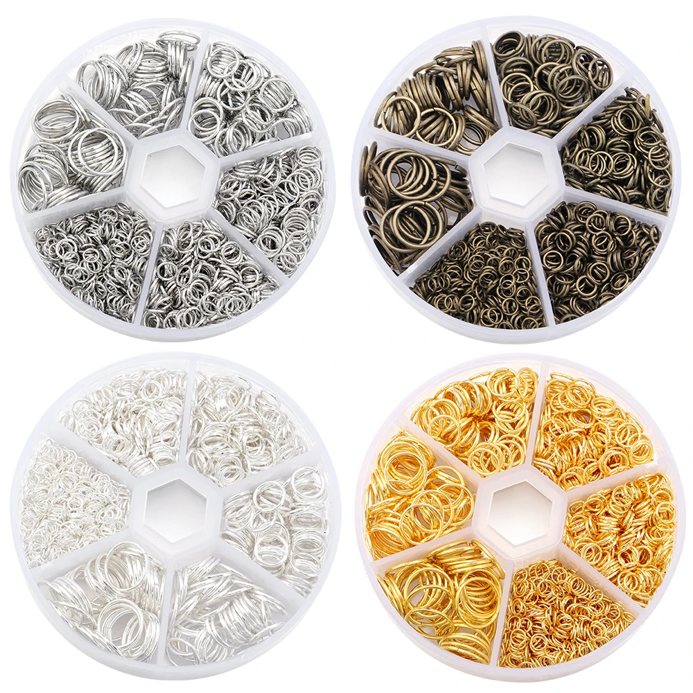1100pcs/box 4/5/6/8/10/12mm Metal Open Jump Rings Split Rings Connectors For Jewelry Making DIY Bracelet Necklace Accessories image 6