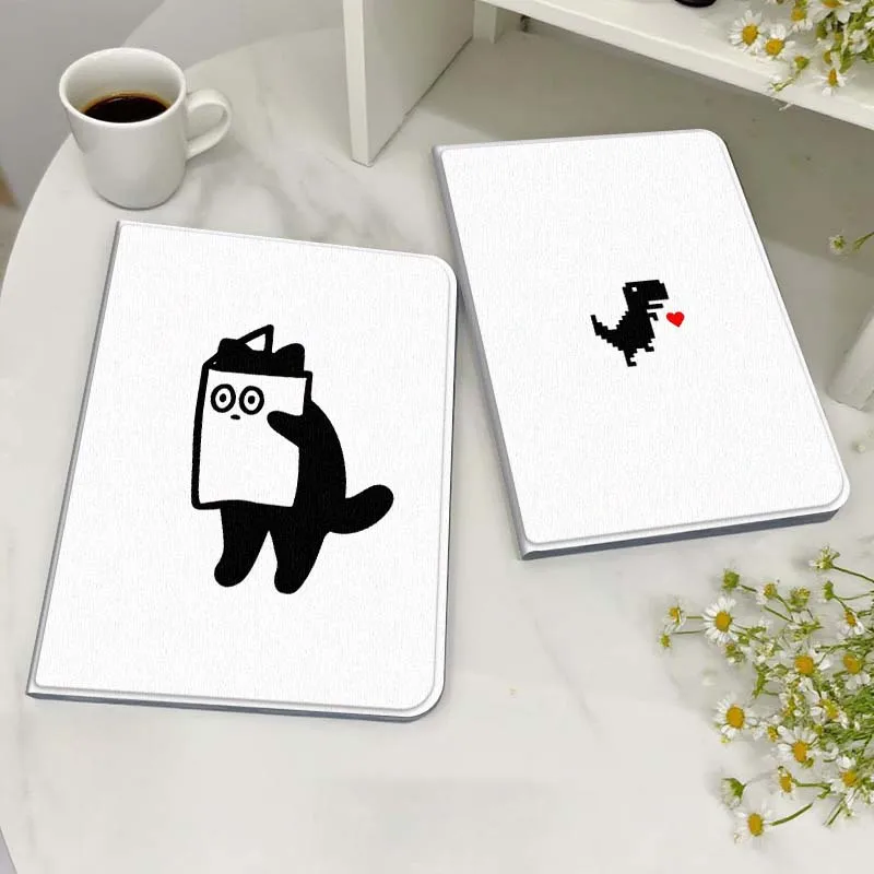 

Kitten Dinosaur Love Tablet Case For Samsung Galaxy Tab S7 S8 S9 S10 FE Lite Gift