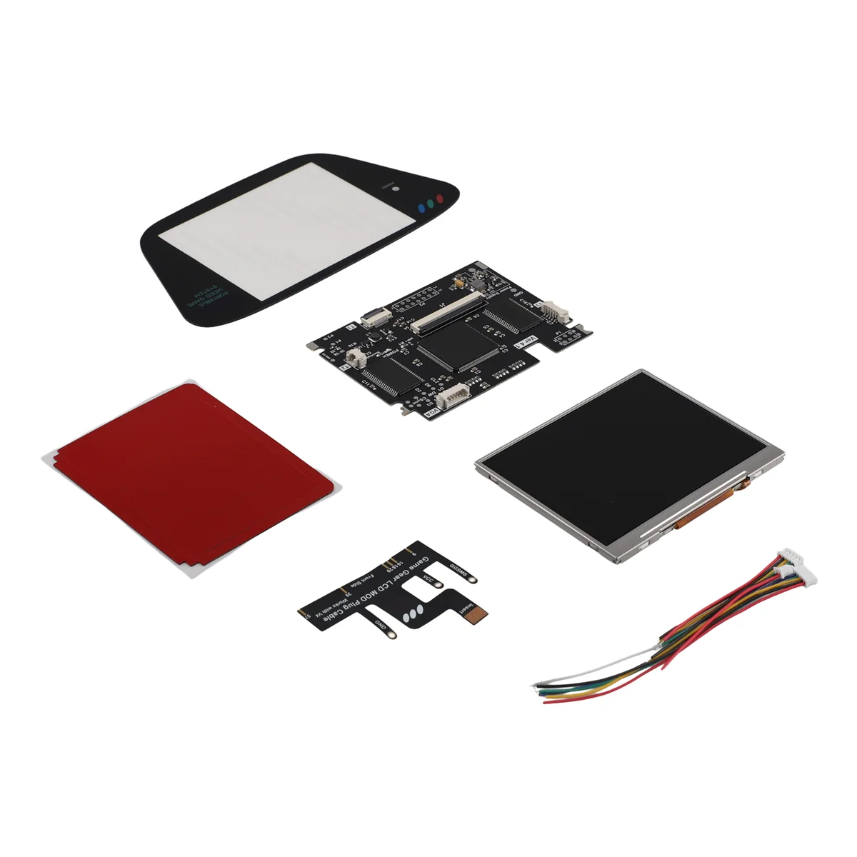 

X12A V4 IPS OGS Комплекты ЖК-экранов для SEGA Game Gear Полноэкранный дисплей V4.0 Яркость ЖК-дисплея для SEGA GG Черный