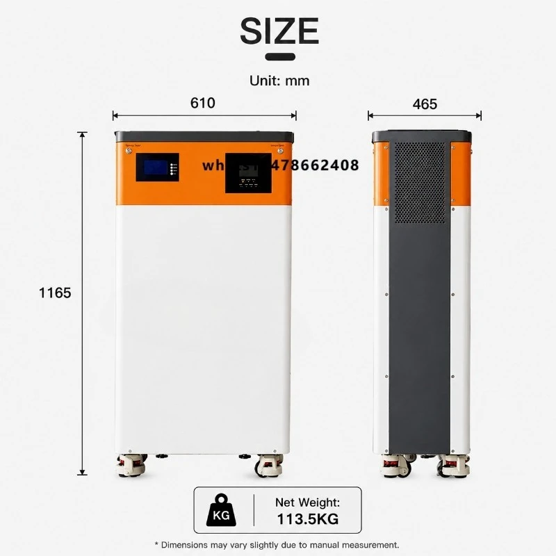 

5KW 51.2V 200A All-in-One Solar Hybrid Inverter Charge Controller LiFePO4 Cells Rack-Mounted for Home Energy Storage