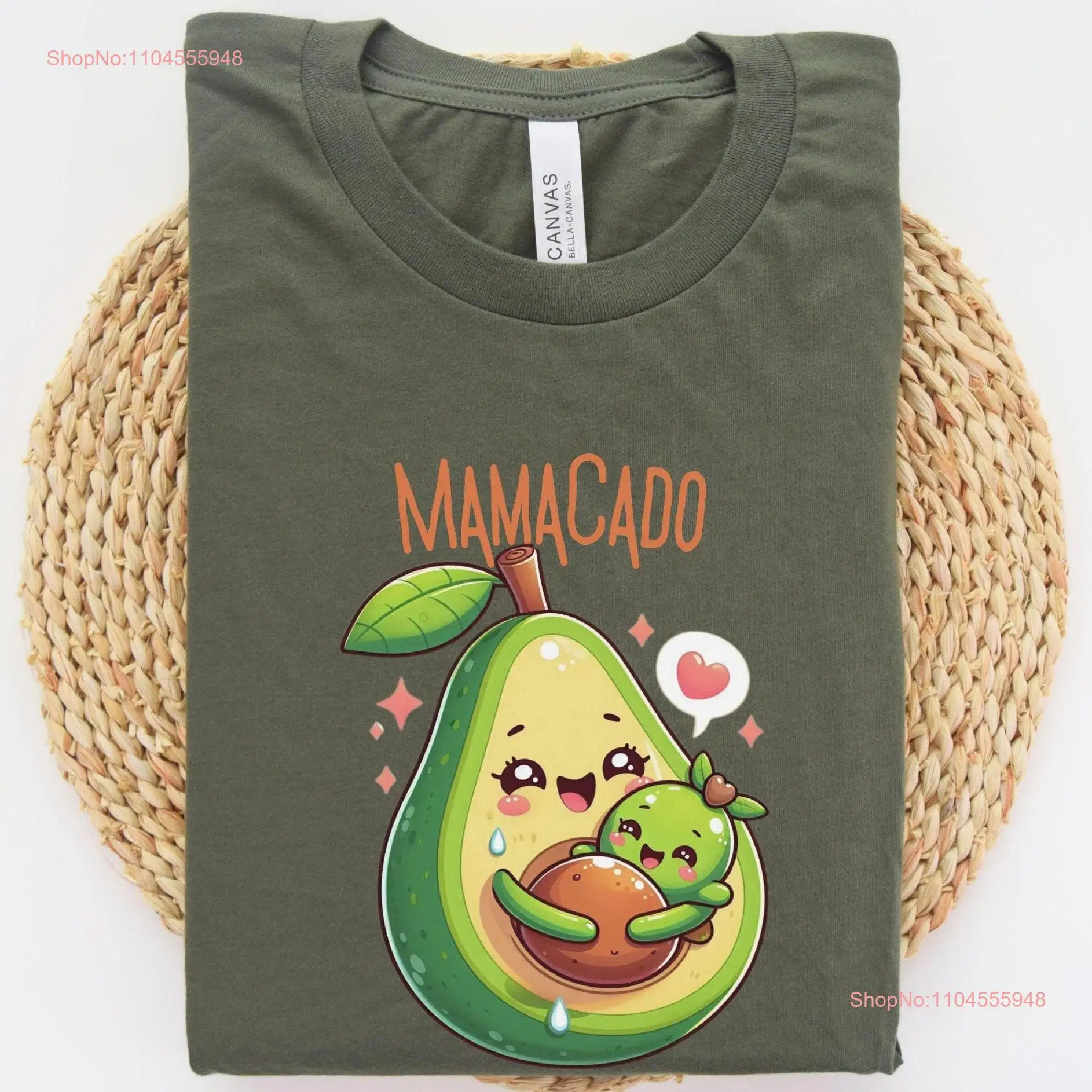 

Футболка Mamacado с авокадо, милая мама, объявление о беременности, первый раз, День матери, с длинными или короткими рукавами