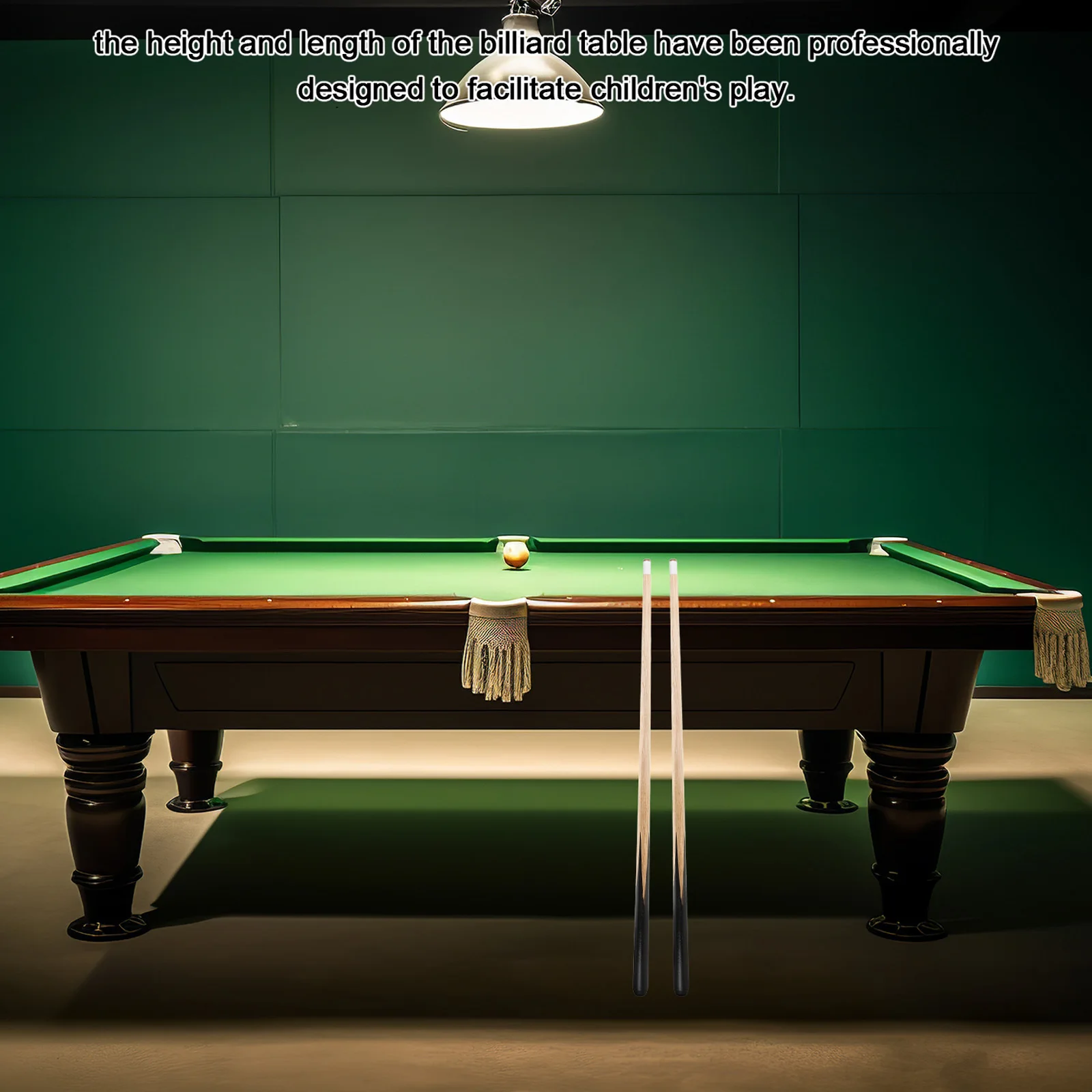 

Short Pool Cue Sticks For Kids Wooden Billiard Cues Compact Design Home Use Children'S Practice Mini Pool Table