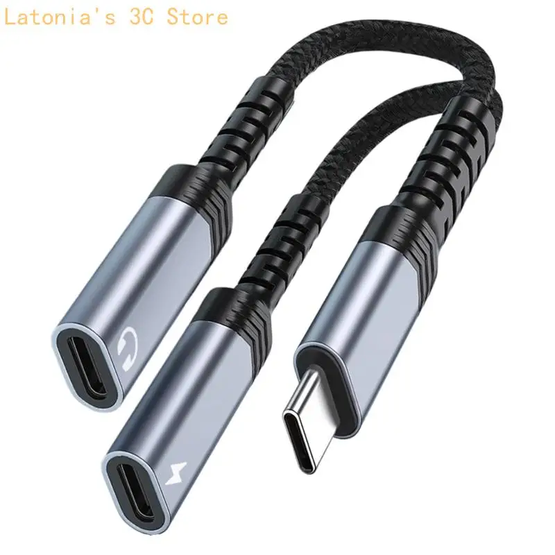 USB-C-auf-3,5-mm-Kopfhörer- und Ladegerät-Adapter für kabelgebundene Videoanrufe X3UB – Detail 7