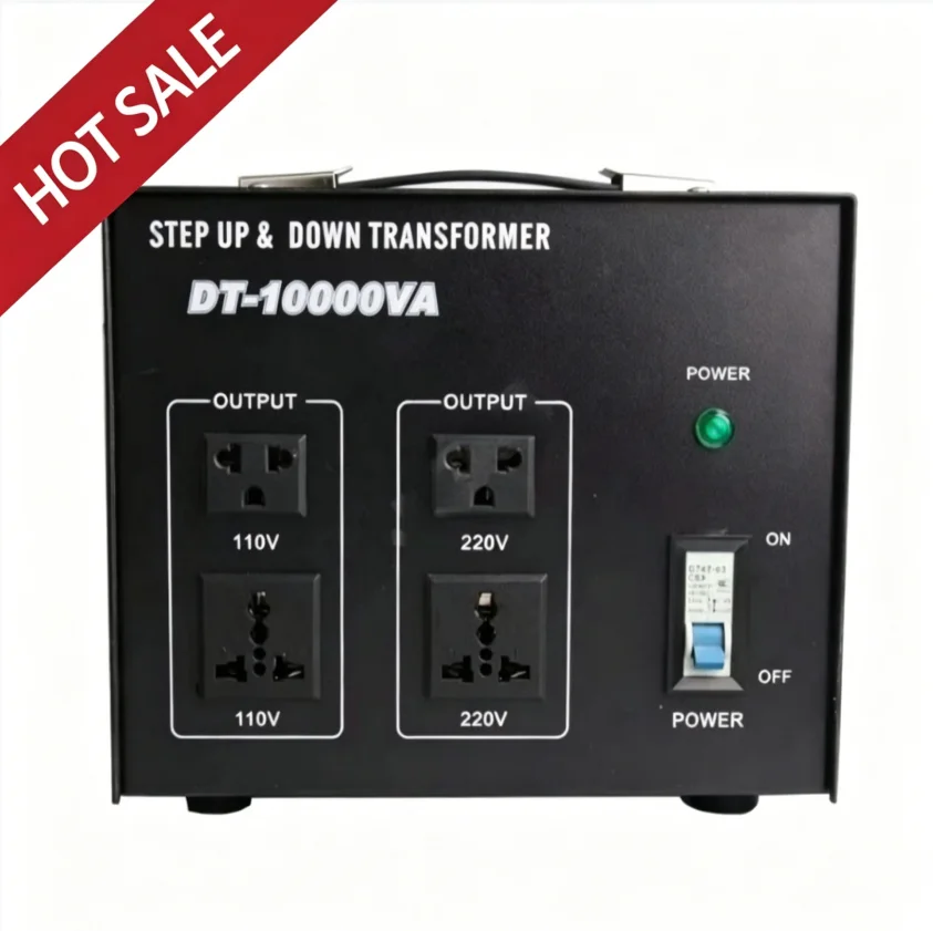 

10000 ВА 110 В до 220 В повышающий и понижающий трансформатор DT-10000VA, международный регулятор напряжения, портативный уличный