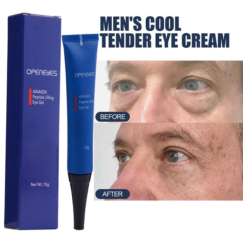 3 Stuks Openeyes Ontwaken Peptide Lifting Eye Gel Mannen Oog Hydraterende Onder Oogcrème Voor Donkere Cirkel Wallen Fijne Lijntjes Oogverzorging