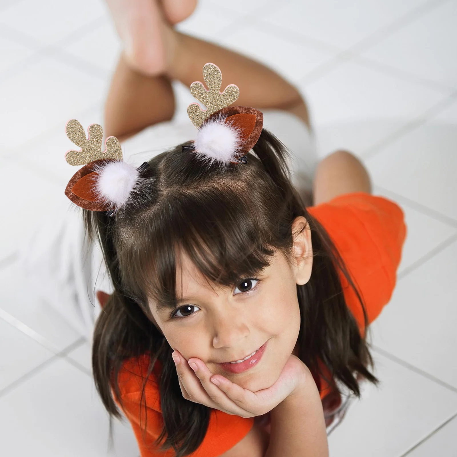 

3 Pairs Deer Headpiece Hair Accessories for Women Xmas Clips Reindeer Antler Antlers