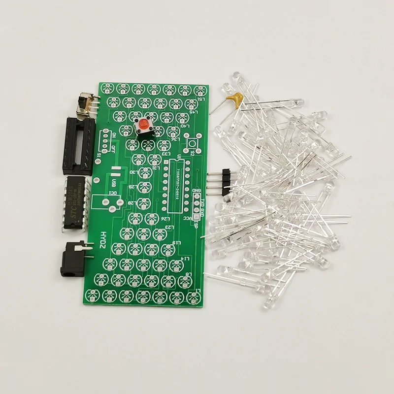 5V DIY Electronics Hobbyist Hourglass Kit with LED Light, Practice Electronic Component Welding, Programmable Microcontroller