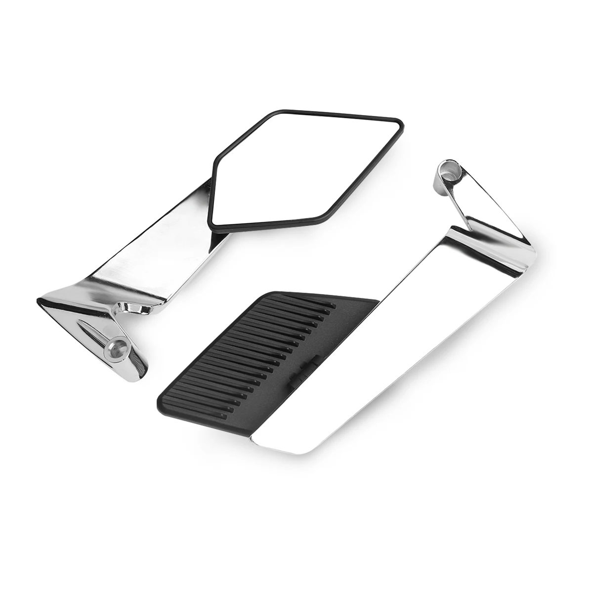 مرآة كبيرة سطح أجنحة مرآة 10 مللي متر/8 مللي متر دراجة نارية مرآة الرؤية الخلفية دراجة نارية العالمي اكسسوارات ثعبان نمط الديكور #3