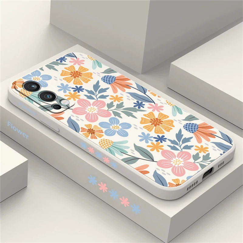 Colorful Painting Flowers Case For OnePlus 8T 9 Pro Nord 2 3 CE2 Lite Ace 2V Silicone Anti Drop Shockproof Soft Cover Coque