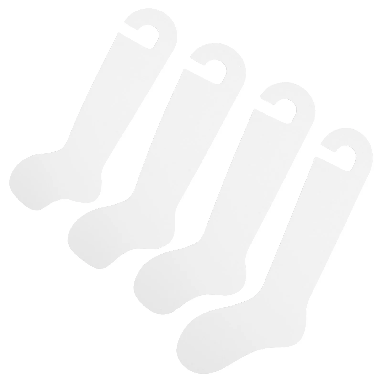 

4pcs Display Board Hosiery Sample Holders Paper Boards Sock Display Liners Fixture Child Size Stocking Template Panel