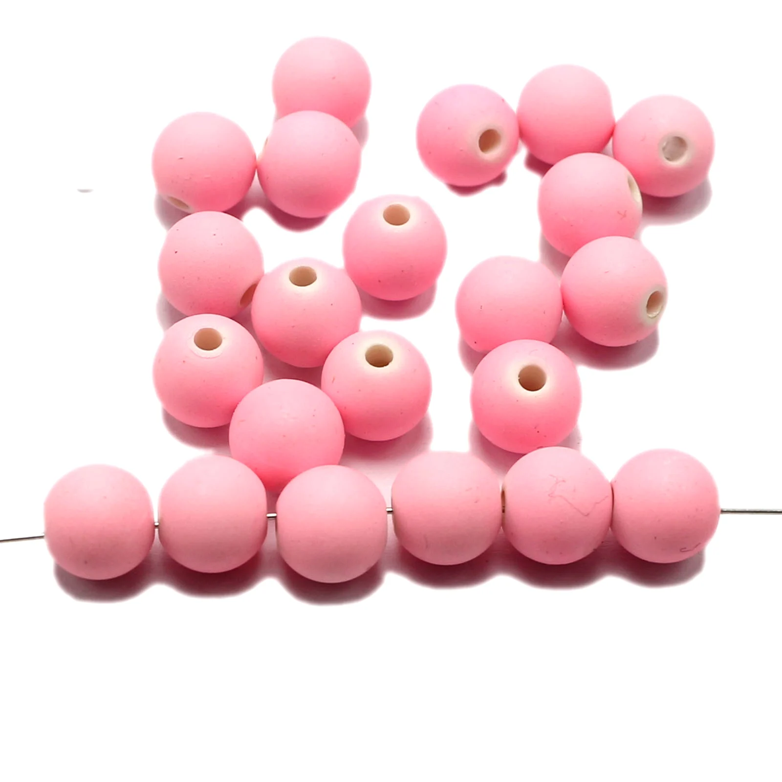 200 Mixed Matte Fluorescent Neon Beads Acrylic Round Beads 8mm(0.32\